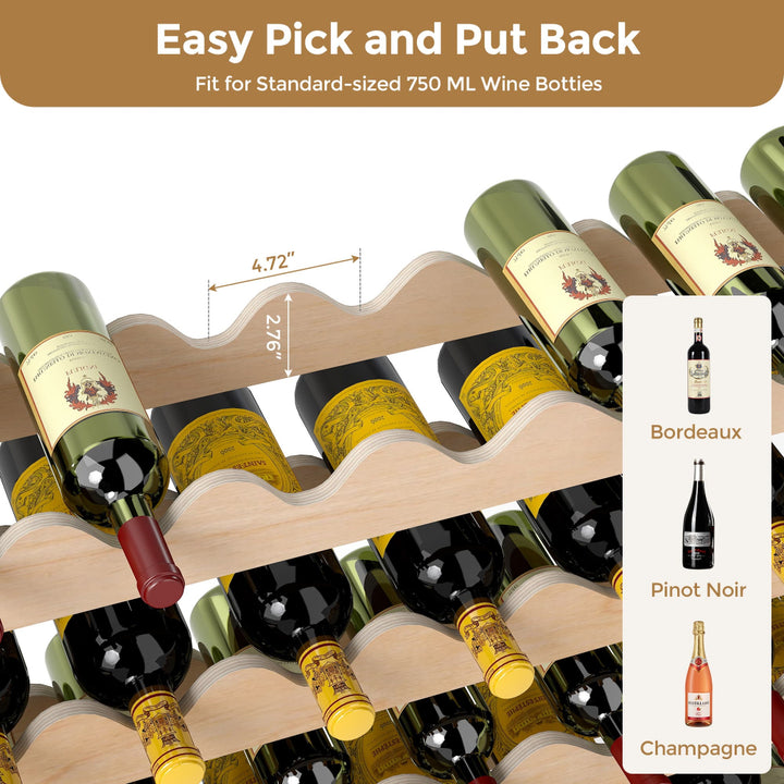 Jaxpety 54 Bottle Stackable Wine Rack – Durable Modular Storage – jaxpety