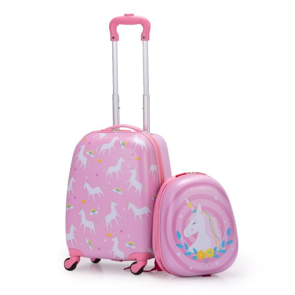 REAL LITTLES Unicorn Travel Pack with Toy Suitcase, Carry Bag