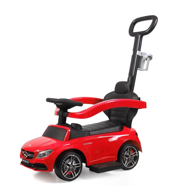 toddler push car with handle nearby