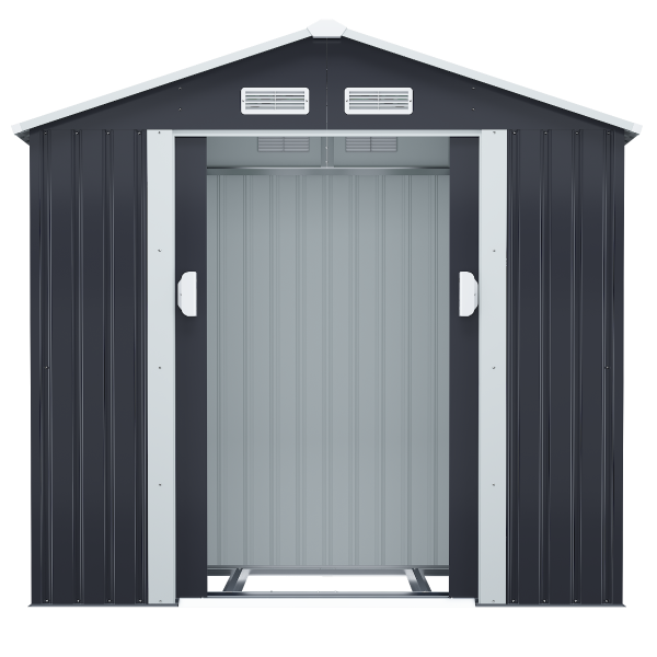 4 x 7 ft Outdoor Insulated Shed Storage W/Sliding Door | Jaxpety